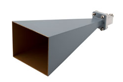 WR-90 Standard Gain Horn with 20 dBi gain, End Launch N Female connector