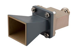 WR-102 Standard Gain Horn with 10 dBi gain, End Launch N Female connector