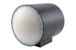 WR-10 Waveguide Gaussian Optics Lens Antenna, 88 GHz to 100 GHz Frequency Range, 40 dBi Gain, UG-387/U-Mod Flange