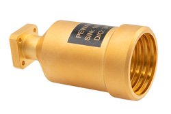 圆形波导广角标量馈电喇叭天线，频率范围26 GHz至33 GHz，增益17 dBi，UG-599/U 法兰，0.315英寸