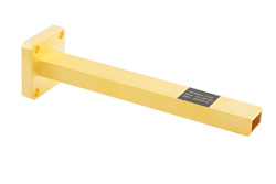 WR-34 Waveguide Probe Antenna Operating from 22 GHz to 33 GHz with a Nominal 6.5 dBi Gain with UG-1530/U Square Cover Flange