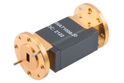 WR-22 波导固定衰减器，20 dB，UG-383/U盖法兰，4W