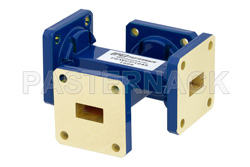 WR-51 十字交叉式波导耦合器，40 dB，方盖法兰，15 GHz~22 GHz