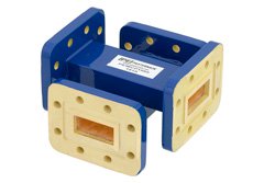 WR-90 十字交叉式波导耦合器，30 dB，CPR-90G槽面法兰，8.2 GHz~12.4 GHz