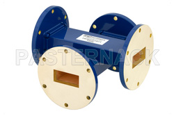 WR-137 十字交叉式波导耦合器，20 dB，UG-344/U圆盖法兰，5.85 GHz~8.2 GHz