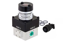 WR-28 Waveguide Electromechanical Relay SPDT/DPDT Latching Switch, Ka Band 40 GHz, 550 Watts, UG-599/U Square Cover, 12V, Self Cut Off