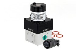 WR-42 波导机电式继电器单刀双掷闩锁开关，TTL，K频段，DC~26.5 GHz，800瓦，UG-595/U方盖法兰