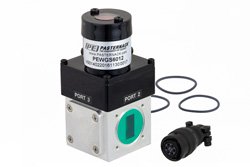 WR-75 波导机电式继电器单刀双掷闩锁开关，X、Ku频段，DC~15 GHz，3,500瓦，方盖法兰