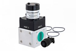 WR-90 波导机电式继电器单刀双掷闩锁开关，X频段，DC~12.4 GHz，5,000瓦，UG-39/U方盖法兰