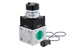 WR-90 波导机电式继电器单刀双掷闩锁开关，TTL，X频段，DC~12.4 GHz，5,000瓦，UG-39/U方盖法兰