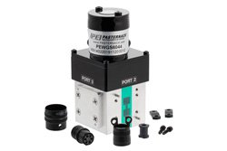 WRD-650 Double Ridge Waveguide SPDT/DPDT Latching Relay Switch, 6.5 GHz to 18 GHz Band, 8,500 Watts, UG Cover, 28V Self Cut Off