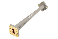 WRD-750 90°扭波导，UG方盖法兰，7.5 GHz至18 GHz，黄铜