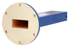 6 Watts Low Power Commercial Grade WR-137 Waveguide Load 5.85 GHz to 8.2 GHz, Bronze