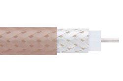75 Ohm Flexible RG302 Coax Cable Single Shielded with Tan FEP Jacket