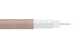 Flexible RG316 Coax Cable Single Shielded with Tan FEP Jacket