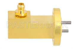 WR-10 UG-387/U-Mod Round Cover Flange to 1.0mm Female Waveguide to Coax Adapter Operating from 75 GHz to 110 GHz（图2）
