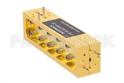WR-10 Waveguide 20 dB Broadwall Coupler, UG-387/U-Mod Round Cover Flange, H-Plane Coupled Port, 75 GHz to 110 GHz, Brass Copper（图2）