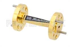 WR-10 45 Degree Left-hand Waveguide Twist With a UG-387/U-Mod Flange Operating From 75 GHz to 110 GHz（图2）