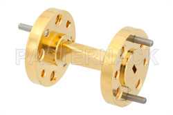 WR-10 45 Degree Right-hand Waveguide Twist With a UG-387/U-Mod Flange Operating From 75 GHz to 110 GHz（图2）