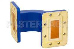 WR-137 Commercial Grade Waveguide E-Bend with CPR-137G Flange Operating from 5.85 GHz to 8.2 GHz（图2）
