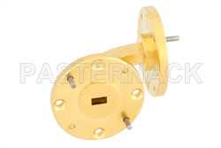 WR-19 Instrumentation Grade Waveguide H-Bend with UG-383/U-Mod Flange Operating from 40 GHz to 60 GHz（图2）