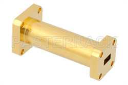 WR-28 to WR-42 Waveguide Transition 2 Inch Length, UG-599/U Square Cover Flange to UG-595/U Square Cover Flange（图2）