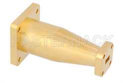 WR-28 to WR-51 Waveguide Transition 2.5 Inch Length, UG-599/U Square Cover Flange to UBR-180/U-Mod Flange（图2）
