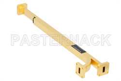 WR-42 Waveguide 10 dB Broadwall Coupler, UG-595/U Square Cover Flange, E-Plane Coupled Port, 18 GHz to 26.5 GHz, Brass Copper（图2）