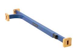 WR-42 Waveguide 10 dB Broadwall Coupler, UG-595/U Square Cover Flange, E-Plane Coupled Port, 18 GHz to 26.5 GHz, Brass Copper（图2）