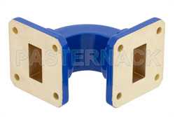 WR-75 Commercial Grade Waveguide E-Bend with UBR120 Flange Operating from 10 GHz to 15 GHz（图2）