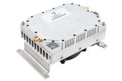 45 Watt GaN Power Amplifier with Integrated Heatsink and Cooling fan, 800 MHz to 2000 MHz, Class AB, L-Band, 45% Efficiency, 28V, SMA（图2）