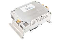 20 Watt GaN Power Amplifier with Integrated Heatsink and Cooling fan, 4400 MHz to 4900 MHz, Class AB, C-Band, 30% Efficiency, 28V, SMA（图2）