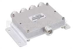 Low PIM 4 Way 4.1/9.5 Mini DIN Power Divider From 698 MHz to 2.7 GHz Rated at 30 Watts（图2）