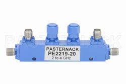 Dual Directional 20 dB SMA Coupler From 2 GHz to 4 GHz Rated to 50 Watts（图2）