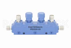Dual Directional 20 dB SMA Coupler From 2.6 GHz to 5.2 GHz Rated To 50 Watts（图2）