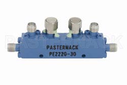Dual Directional 30 dB SMA Coupler From 2.6 GHz to 5.2 GHz Rated To 50 Watts（图2）