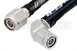 TNC Male to TNC Male Right Angle Low Loss Test Cable Using PE-P142LL Coax with HeatShrink, LF Solder, RoHS（图2）