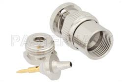 BNC Male Connector Clamp/Solder Attachment for RG174, RG316, RG188, .100 inch, PE-B100, PE-C100, LMR-100（图2）