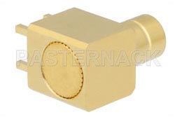 75 Ohm SMB Jack Right Angle Connector Solder Attachment Thru Hole PCB, .200 inch x .067 inch Hole Spacing（图2）