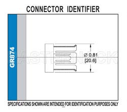 GR874 Connector Crimp/Solder Attachment for RG55, RG58, RG141, RG142, RG223, RG400（图2）