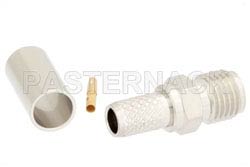 SMA Female Connector Crimp/Solder Attachment for RG58, RG303, RG141, PE-C195, PE-P195, LMR-195（图2）