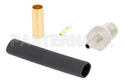 SMA Female Connector Solder Attachment for RG188-DS, RG316-DS（图2）