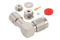 TNC Male Right Angle Connector Clamp/Solder Attachment For RG174, RG316, RG188（图2）