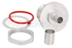 7/16 DIN Female Bulkhead Connector Crimp/Non-Solder Attachment For PE-C400, 0.400 inch, 1.161 inch DD Hole（图2）