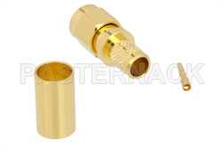 RP-SMA Male Connector Crimp/Solder Attachment for PE-C240, RG8X, .240 inch, LMR-240, LMR-240-DB, LMR-240-UF（图2）