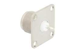 HN Female Field Replaceable Connector 4 Hole Flange Mount Slotted Contact Terminal, Watt Meter Connector（图2）