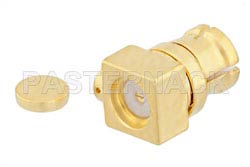 SMP Female Right Angle Connector Solder Attachment for PE-047SR, PE-SR047FL, PE-SR047AL（图2）