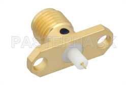 SMA Female Connector Solder Attachment 2 Hole Flange Mount Stub Terminal（图2）