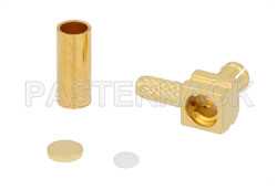 75 Ohm MCX Plug Right Angle Push-On Connector Crimp/Solder Attachment for RG179, RG187（图2）