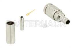75 Ohm 1.0/2.3 Plug Push-On Connector Crimp/Crimp Attachment for RG179-DS（图2）